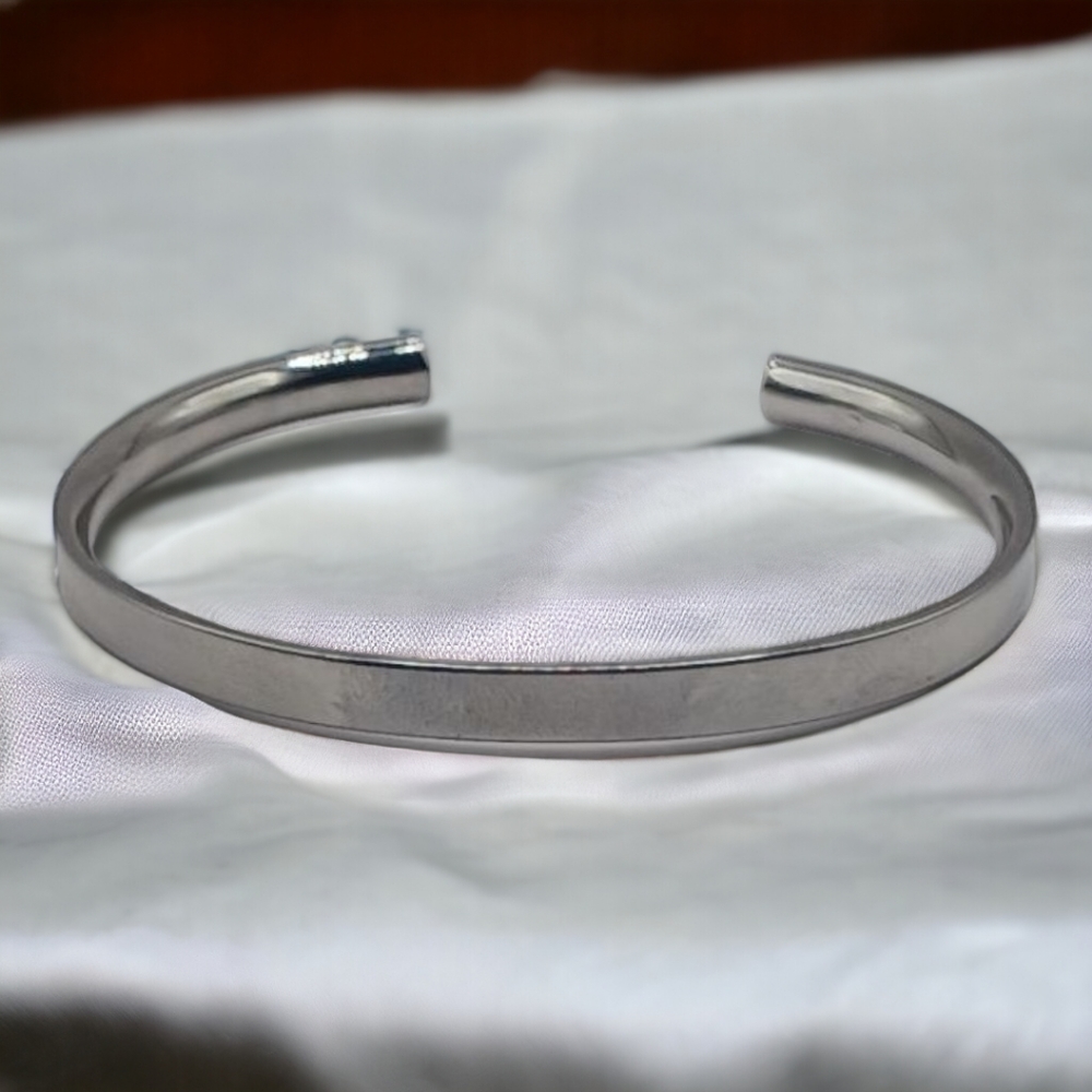 "You complete me" silver tone bracelet